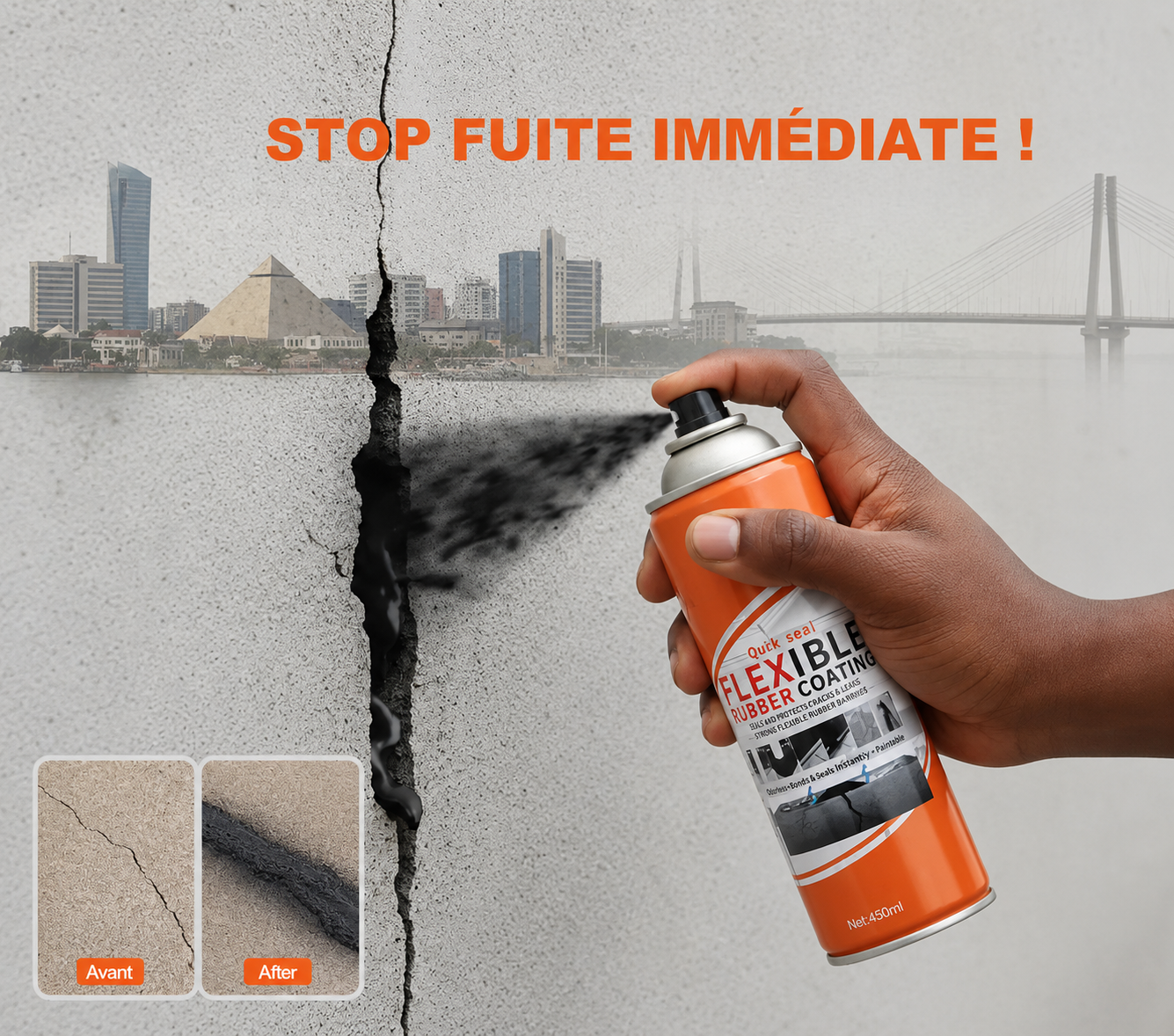 Spray anti fuite multifonction