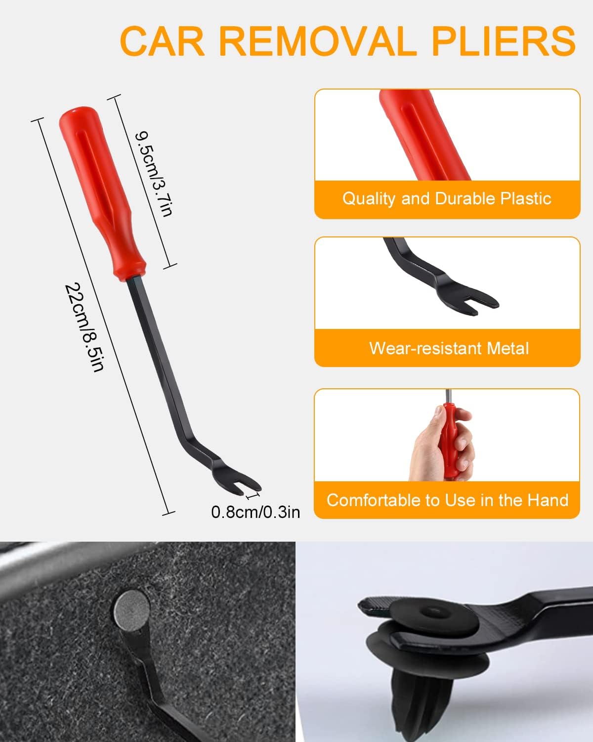 Kit de 925 clips de fixation pour voiture