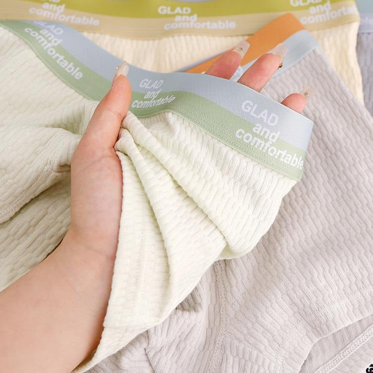 Boxer en coton 100% texturé respirant (ensemble de 4)