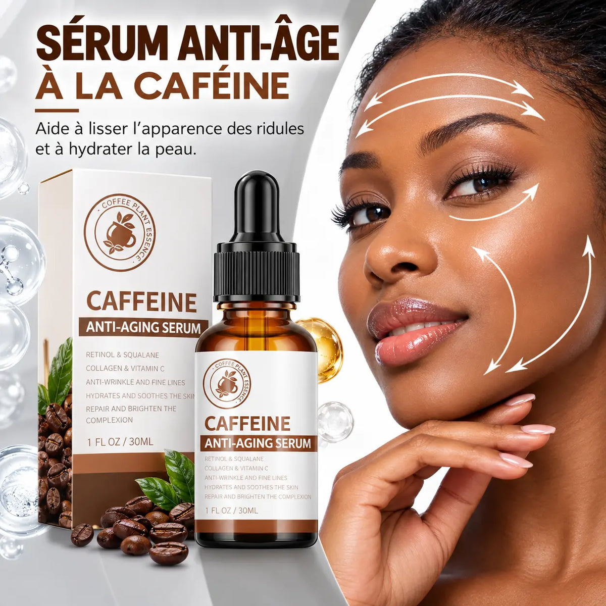 Sérum Anti-âge et Anti Rides Puissant Immediat