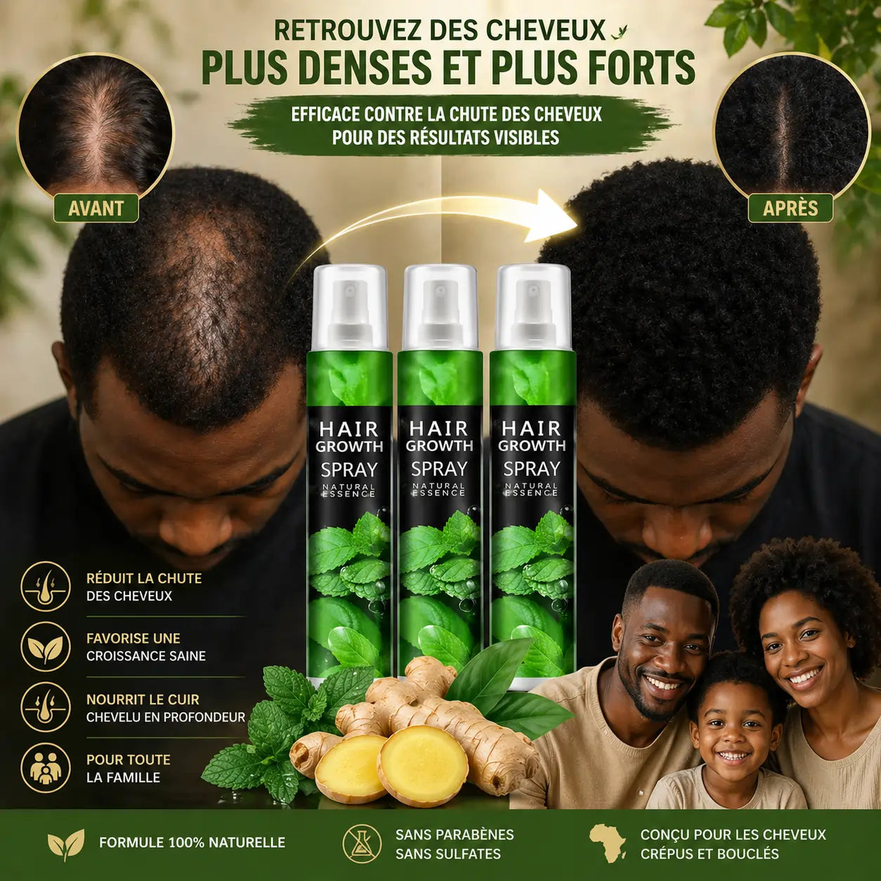 Stoppez la Chute et Faites Repousser Vos Cheveux 10X Plus Vite !