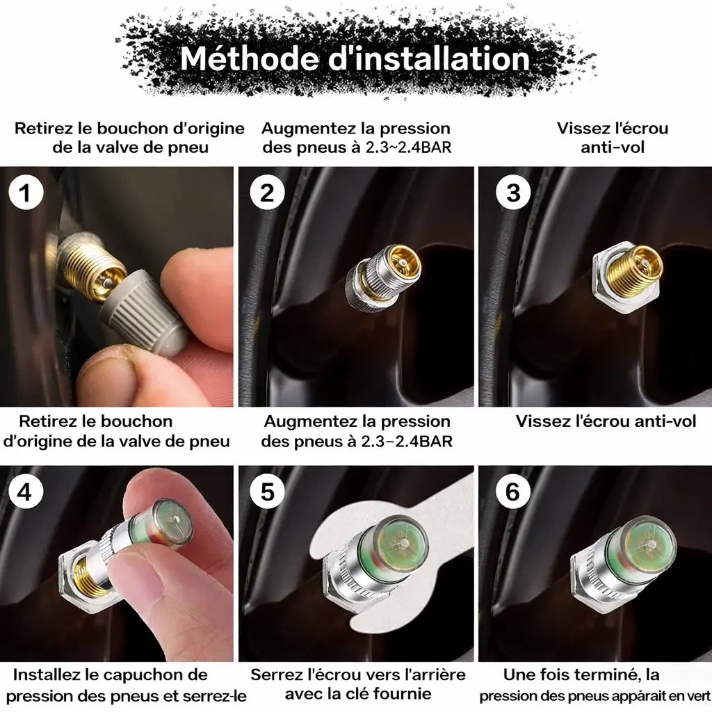Air Alert – Indicateur Intelligent De Pression Des Pneus