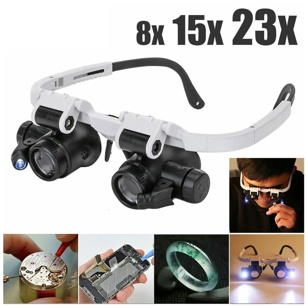 Loupe de lunettes LED