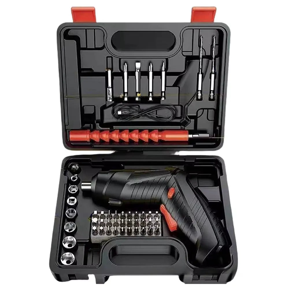 Mini tournevis avec 45 embouts de précision et un moteur puissant !