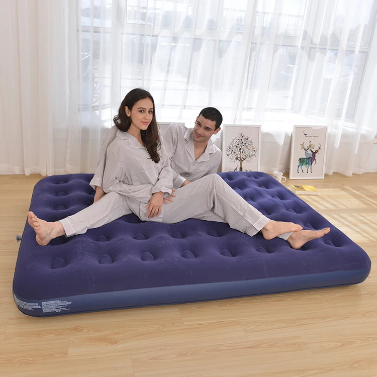 Matelas Gonflable 2 Places Avec Pompe (PROMO 24h)