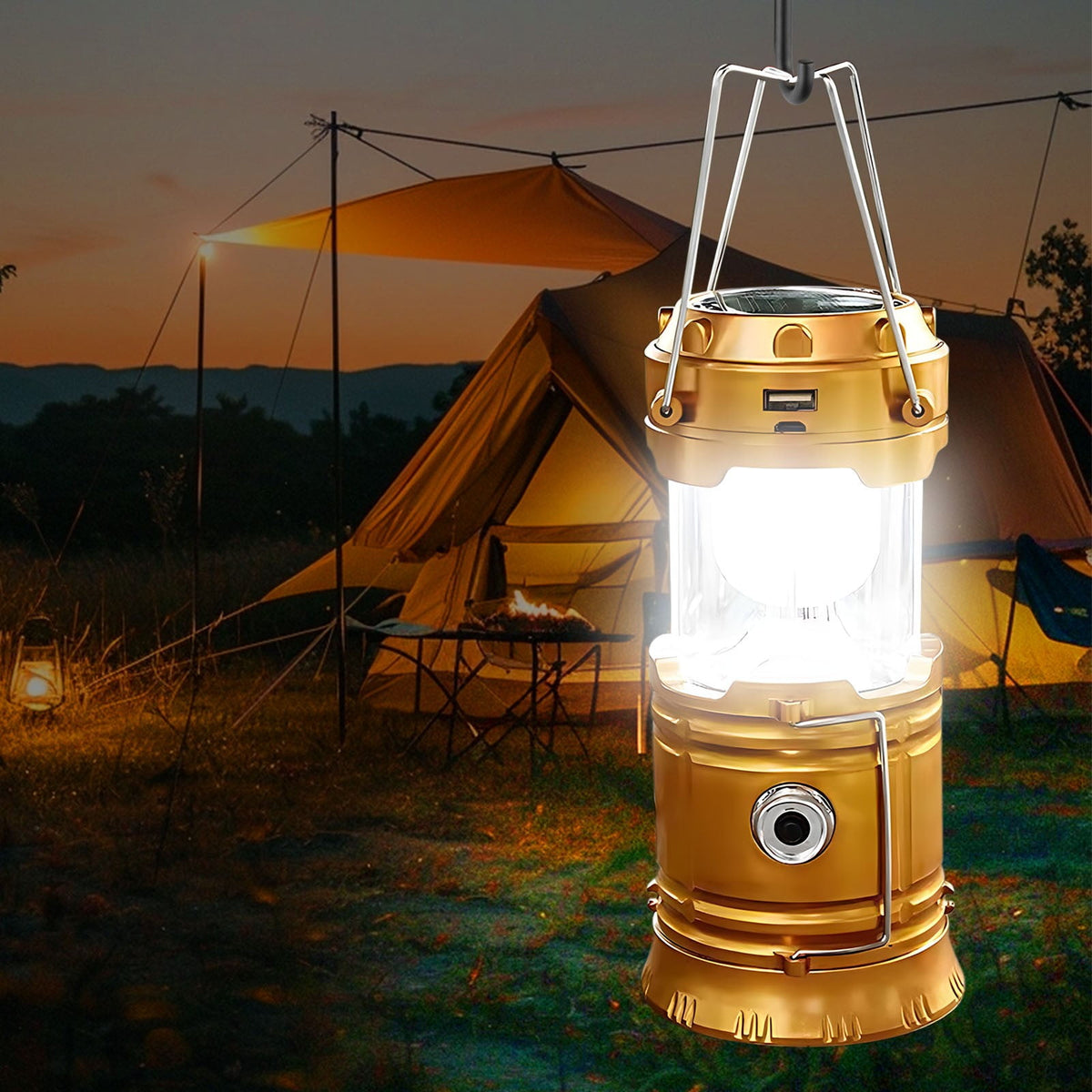 Lampe torche solaire et rechargeable