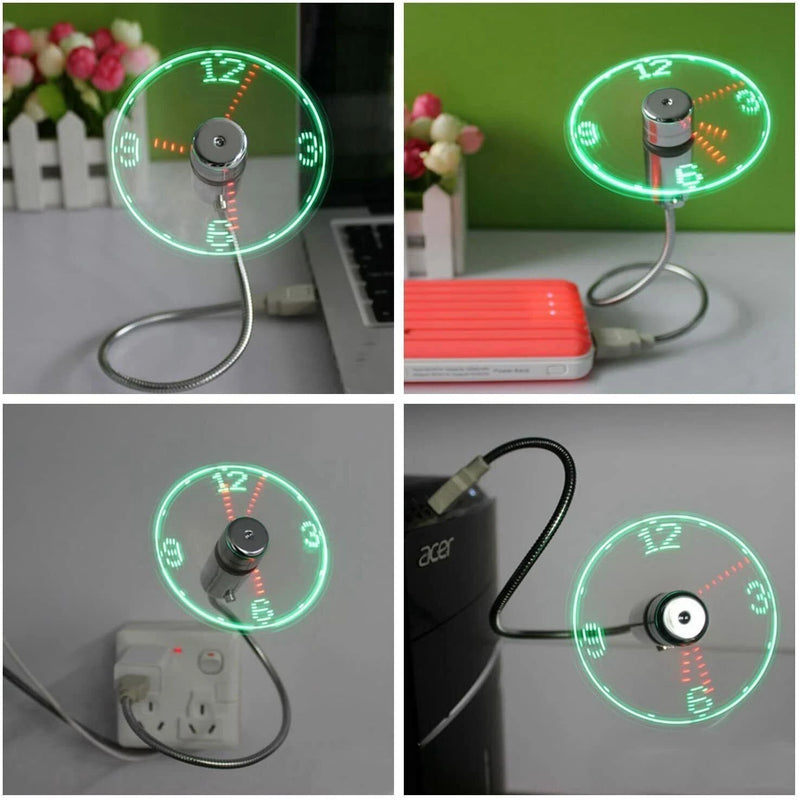 Mini ventilateur d'horloge USB