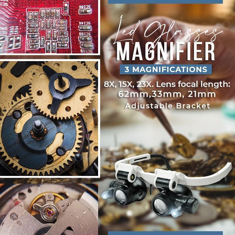 Loupe de lunettes LED